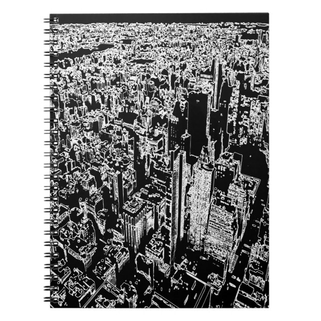 Caderno Espiral Manhattan projetado (Frente)