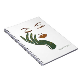 CADERNO ESPIRAL MANTÊM O CHARME! SÉRIE - VERDE ESCURO
