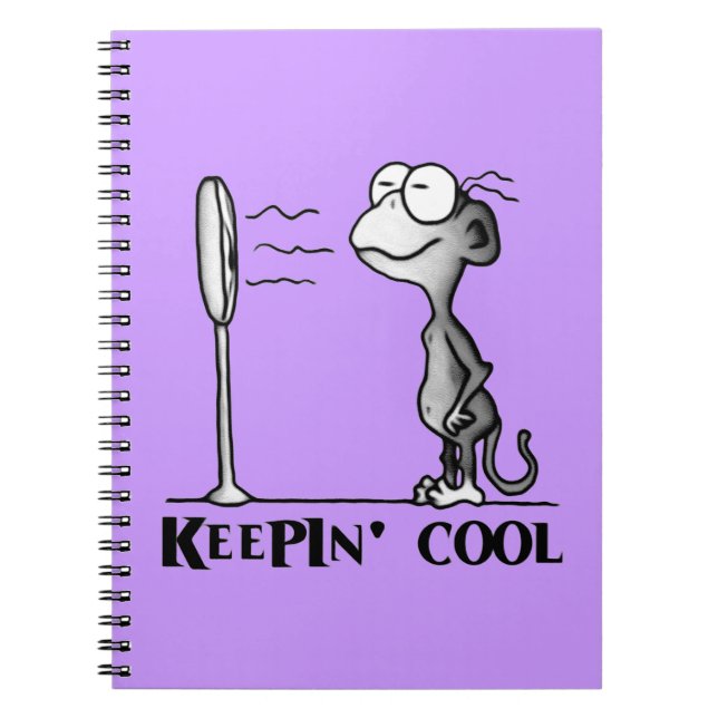 Caderno Espiral Mantendo macaco Legal (Frente)