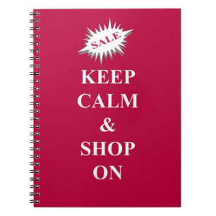 Caderno Espiral mantenha a calma e compre