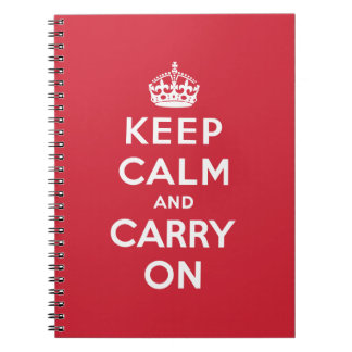Caderno Espiral Mantenha a calma e continue