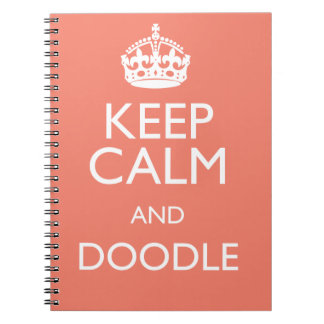 CADERNO ESPIRAL MANTENHA A CALMA E O DOODLE