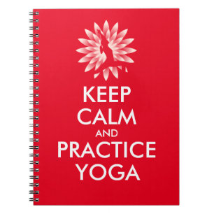 Caderno Espiral Mantenha a calma e pratique yoga