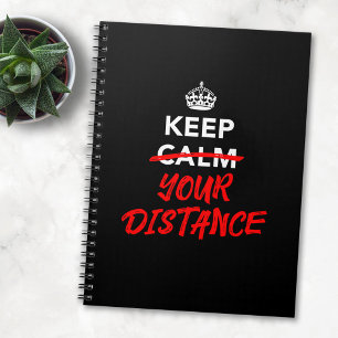 Caderno Espiral Mantenha a Distância