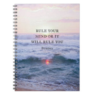 Caderno Espiral "Mantenha A Sua Mente Ou Irá Governar-Te" - Buda