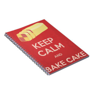Caderno Espiral Mantenha calma e Assar