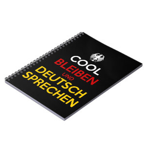 Caderno Espiral Mantenha Calma e Fale Alemão