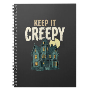 Caderno Espiral Mantenha Casa Assombrada de Halloween Assustadora