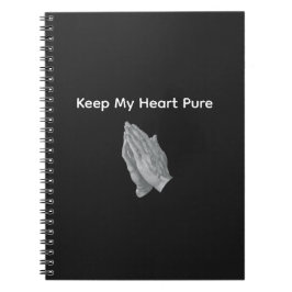 Caderno Espiral Mantenha Meu Coração Puro