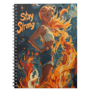 Caderno Espiral Mantenha o Cobrir forte do Diário - Notebook motiv