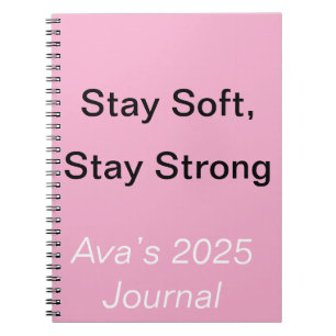 Caderno Espiral Mantenha o Diário Emocional Personalizado Forte e