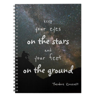 Caderno Espiral Mantenha Os Olhos Nas Estrelas/Motivação