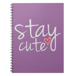 Caderno Espiral Mantenha um notebook bonito, Cinza