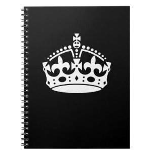 Caderno Espiral MANTER CALM CROWN em decoro preto