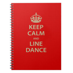 Caderno Espiral Manter Calma e Dança de Linha