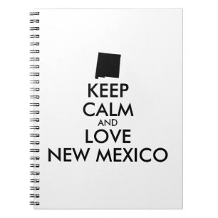Caderno Espiral MANTER CALMO E AMAR O NOVO MÉXICO personalizável