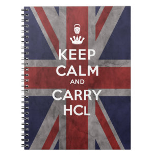 Caderno Espiral Manter HCl de Calm e Carregar (versão da tomada d