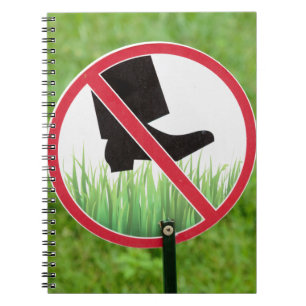 Caderno Espiral Manter o Sinal da Grama