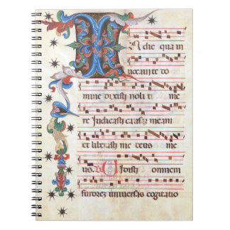 Caderno Espiral Manuscrito Medieval Gregoriant Chant
