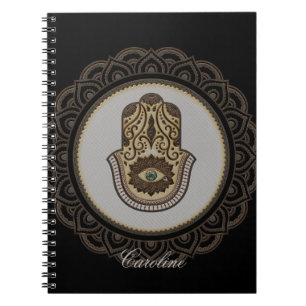 Caderno Espiral Mão de hamsa legante