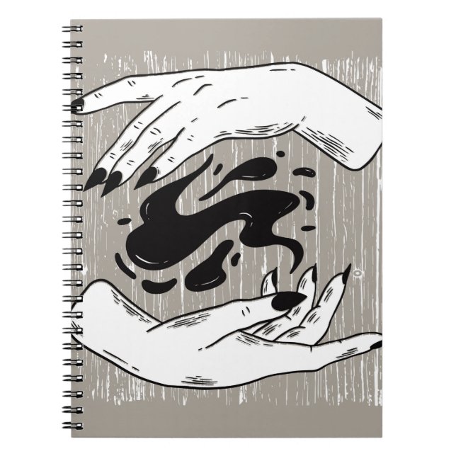 Caderno Espiral Mãos das Bruxas (Frente)