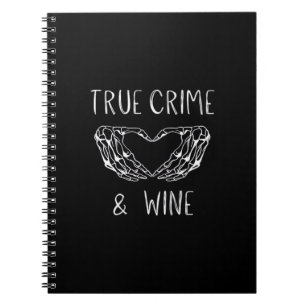 Caderno Espiral Mãos De Esqueleto Do Crime E Do Vinho