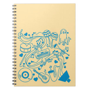 Caderno Espiral Mãos de Música - Design ASL
