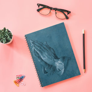 Caderno Espiral Mãos de Oração Cartão postal Albrecht Dürer