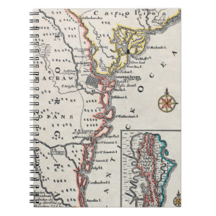 Caderno Espiral Mapa: America do Norte, C1700