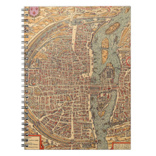 Caderno Espiral Mapa antigo antigo inspirado (14)