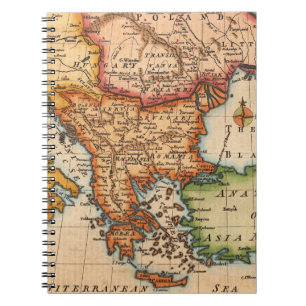 Caderno Espiral Mapa antigo antigo inspirado (2)