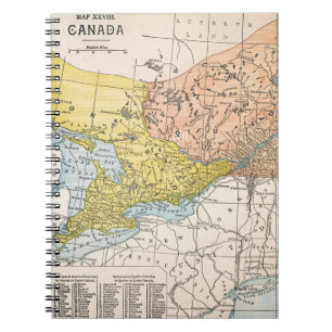 CADERNO ESPIRAL MAPA: CANADÁ ORIENTAL