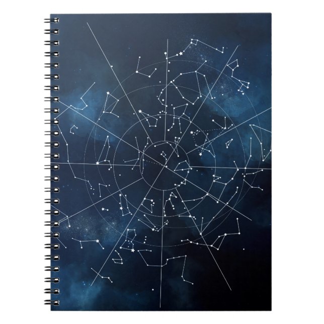Caderno Espiral Mapa celestial (Frente)