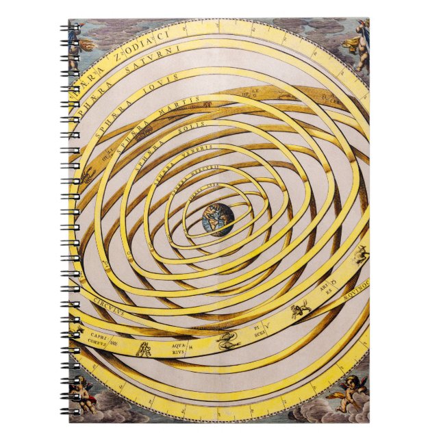 Caderno Espiral Mapa Celestial Andres Celarius Notebook (Frente)
