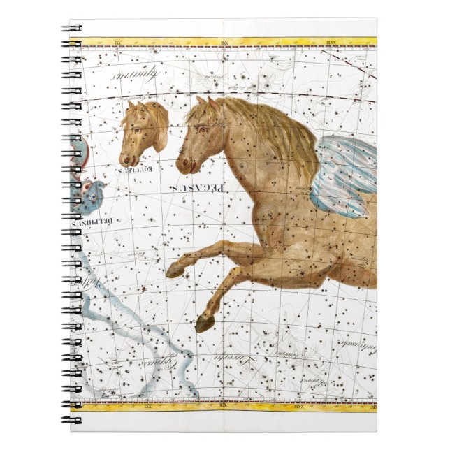 Caderno Espiral Mapa Celestial Pegasus (Frente)