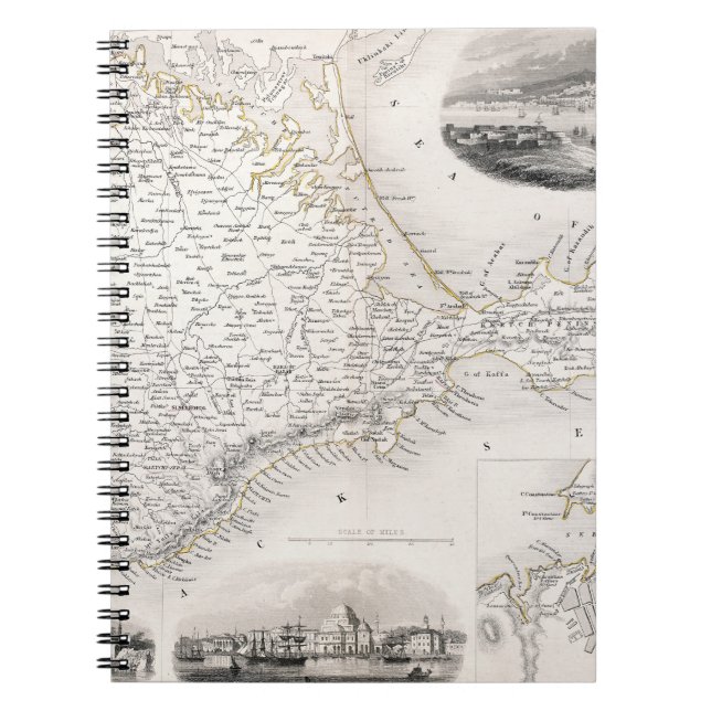 Caderno Espiral MAPA: CRIMEIA, c1855 (Frente)