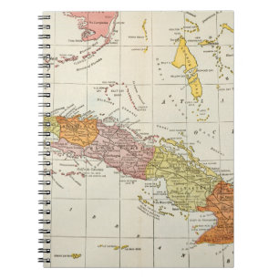 CADERNO ESPIRAL MAPA: CUBA, 1900
