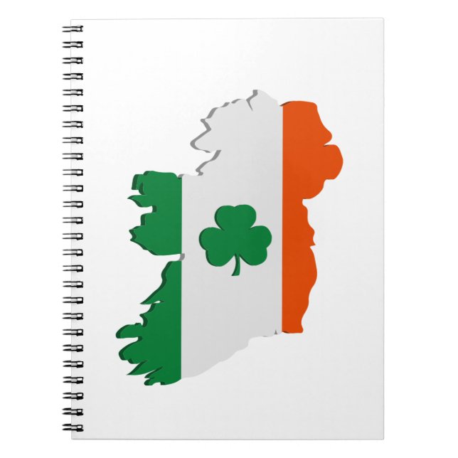 Caderno Espiral Mapa da Irlanda (Frente)