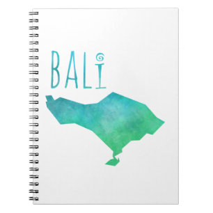 Caderno Espiral Mapa de Bali