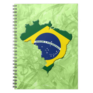 Caderno Espiral Mapa de Brasil