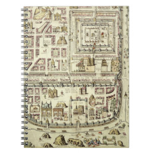 Caderno Espiral Mapa de Jerusalem e dos arredores, 'de C