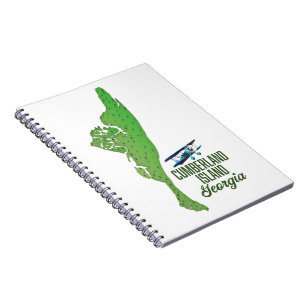 Caderno Espiral Mapa de Massachusetts de Nantucket