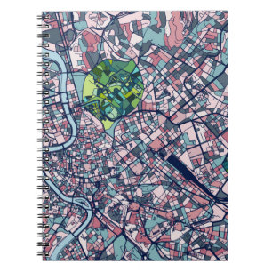 Caderno Espiral Mapa de Roma Italia