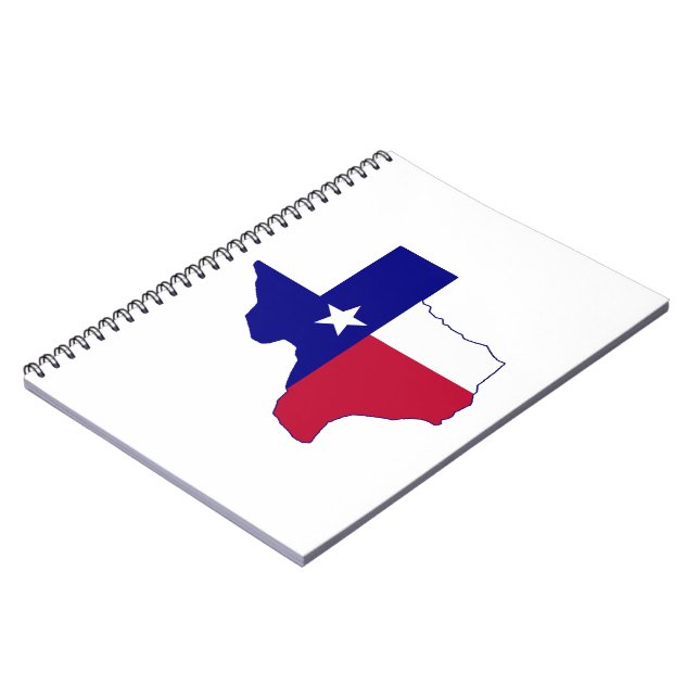 Caderno Espiral Mapa de Sinalizador do Texas (Left Side)