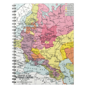 CADERNO ESPIRAL MAPA: EXPANSÃO DE RÚSSIA