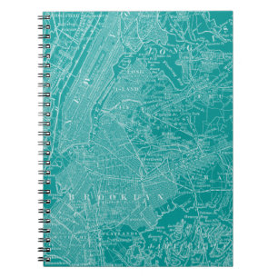 Caderno Espiral Mapa gráfico de Nova York