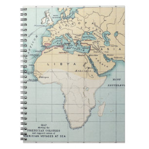 CADERNO ESPIRAL MAPA: IMPÉRIO DO PHOENICIAN