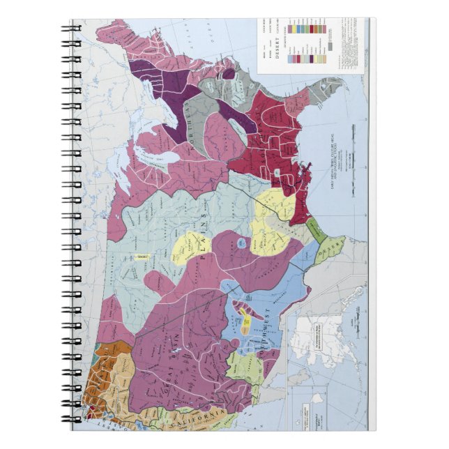 CADERNO ESPIRAL MAPA: INDIANOS AMERICANOS (Frente)