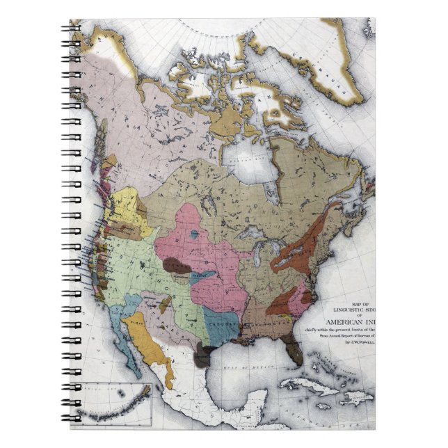 CADERNO ESPIRAL MAPA: INDIANOS AMERICANOS 3 (Frente)
