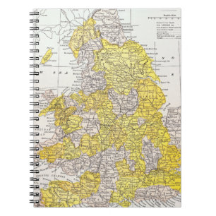 CADERNO ESPIRAL MAPA: INGLATERRA & WALES